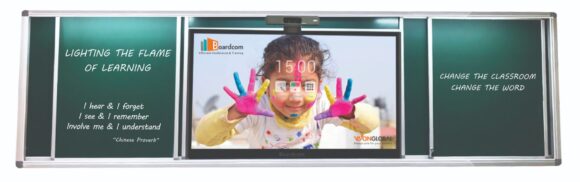 MÀN HÌNH HIỂN THỊ TƯƠNG TÁC BOARDCOM FLAT PANEL TOUCH 75", TÍCH HỢP OPS PC, ANDROID, WEB CAMERA, NFC, BLACKBOARD
